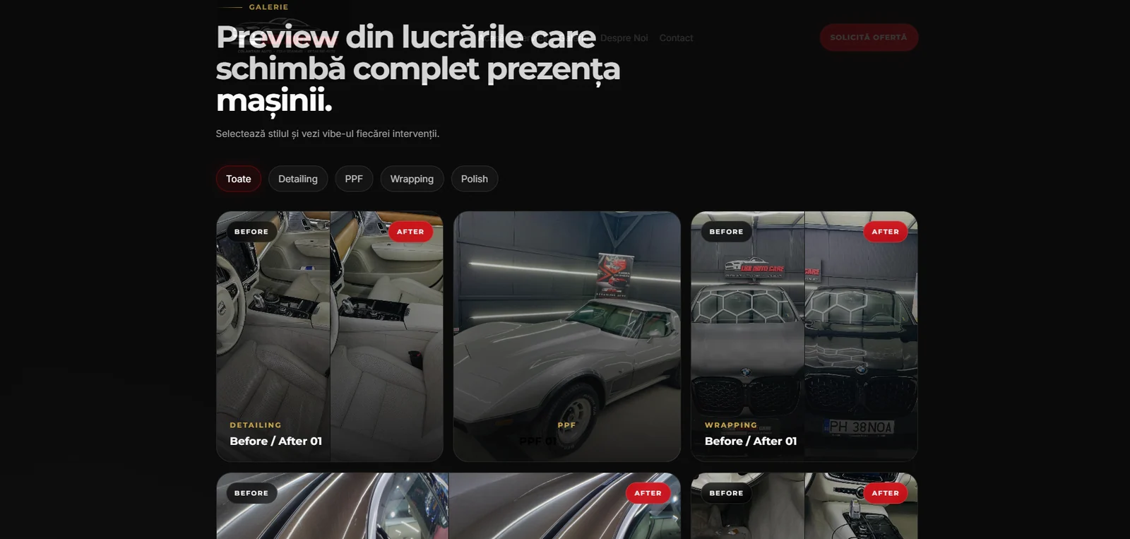 Lux Auto Care — detalii din website